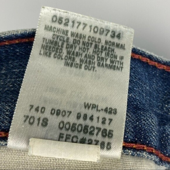 Levis 505 Jeans Mens Size 33x30 Regular Fit Denim Pants Pockets Straight Leg - Picture 9 of 12